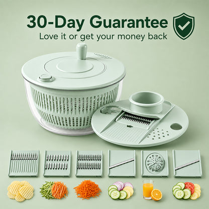 Celasti 3-in-1 Salad Spinner & Slicer