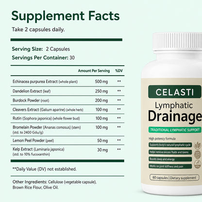 Celasti Lymphatic Drainage Capsules